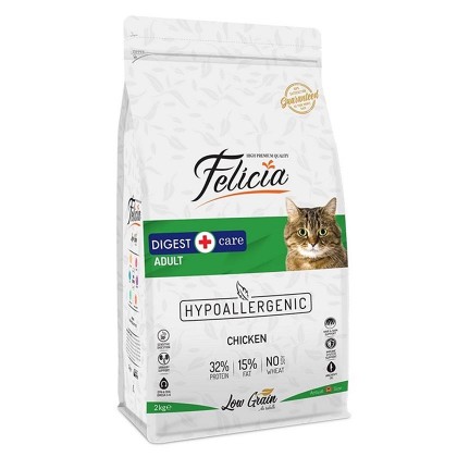 طعام جاف للقطط مكون من لحم الدجاج وزن 2 كيلو Felicia