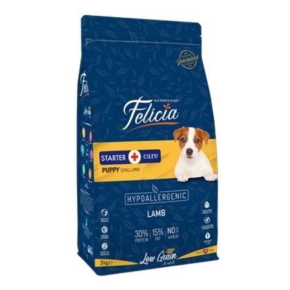 طعام جاف للكلاب الصغيره مكون من لحم الخروف وزن 3 كيلو Felicia