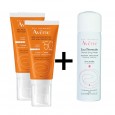 أفين كريم واقي من الشمس (2 علبة ) عالي الحماية SPF50+ للبشرة الجافة و الحساسة و ثيرمال سبرينج ووتر للبشرة الحساسة
