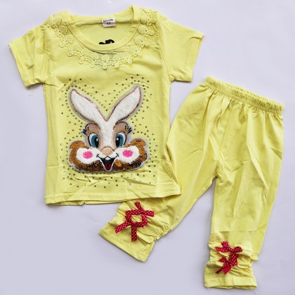 Rbbit بجامة بناتي سترس