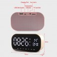 yAyusi S2 Mini Dual Alarm Clock bluetooth 3D Stereo Surround FM Radio Speaker‏