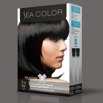 SEA COLOR صبغة شعر اسود 1/0 100مل