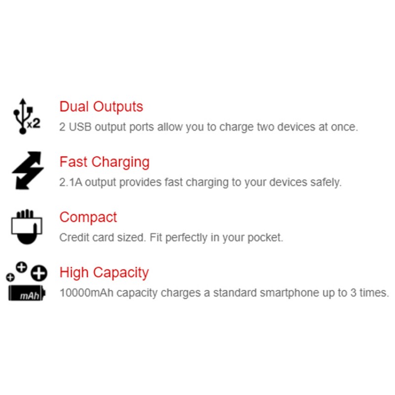 Energizer 10000 mAh Power Bank بطارية احتياطية Energizer 10000 mAh Power Bank بطارية احتياطية