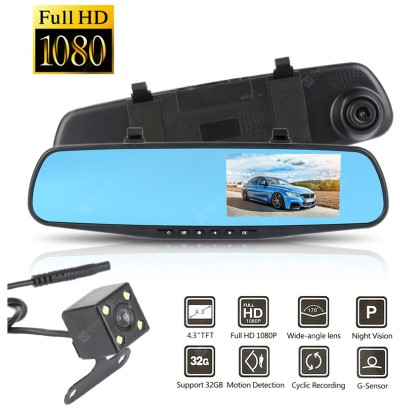 شاشة مراءة DVR جديد FULL HD 1080/32GB