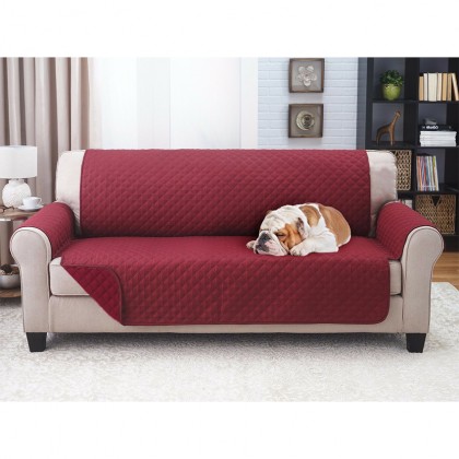 طقم غطاء كنب 7 مقاعد SURE-FIT SOFA COVER BURGUNDY
