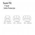 طقم غطاء كنب 7 مقاعد SURE-FIT SOFA COVER BURGUNDY