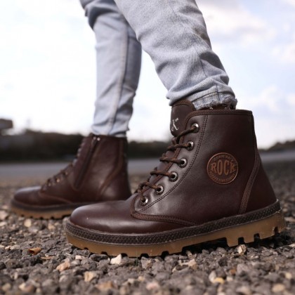 حذاء جلد شبابي من Rock