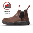 بسطار العمل شبابي مصنوع من الجلد الصناعي الكموش المقاوم للصدمات بمقدمة عظم