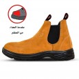 بسطار العمل شبابي مصنوع من الجلد الصناعي الكموش المقاوم للصدمات بمقدمة عظم