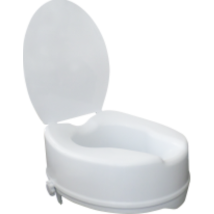 Flamingo Classic Elevated Commode Seat with Lid- 6
