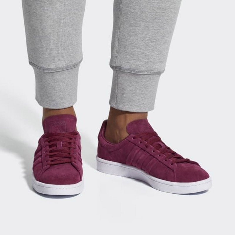 adidas Campus Stitch And Turn Shoes – Red- حذاء اديداس كامباس ستيش اند تيرن للرجال لون أحمر 