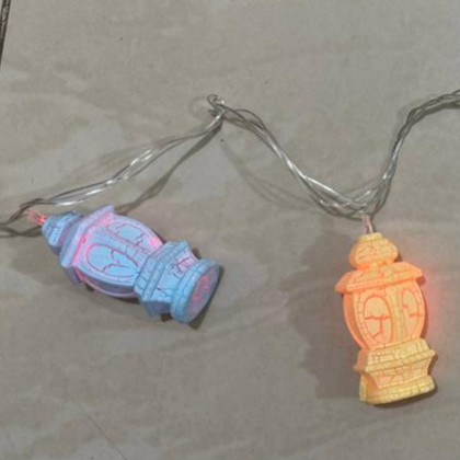 حبل اضائة فوانيس صغيرة يحتوي على 10 فوانيس LED