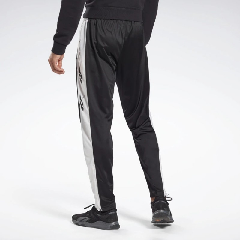 Reebok Mens' Te Vector Track Pants - بنطلون ريبوك تي فيكتور للرجال لون أسود