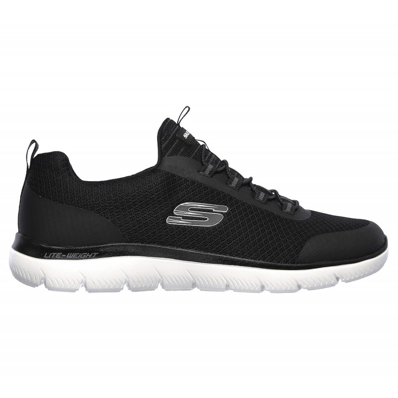  حذاء سكيتشرز سميتس- ريبينسكي للرجال لون أسود ونعل ابيض- Skechers Men's Summits-Repinski Shoes‏‏‏